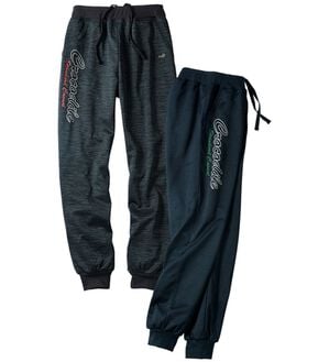 「【２本組】＜クロコダイル＞ロゴデザインスポーティパンツ（メンズルームウェア）」｜2本組