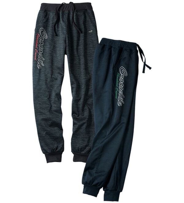 「【２本組】＜クロコダイル＞ロゴデザインスポーティパンツ（メンズルームウェア）」｜2本組