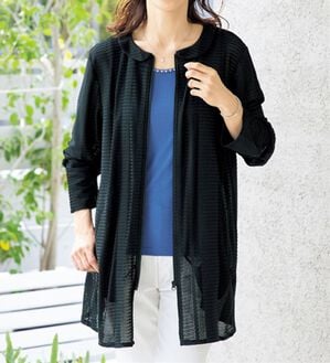 ルフラン（ルフラン）の「風が通る涼やかジャケット（その他ジャケット）」｜黒