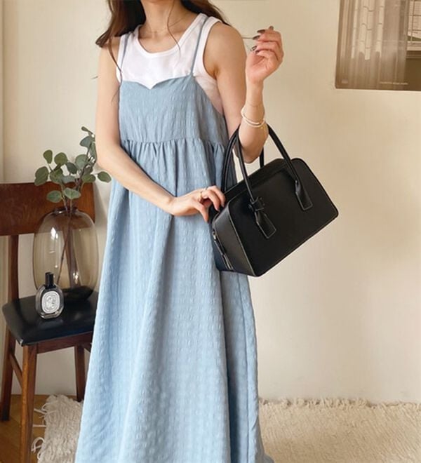 GeeRA（ジーラ）の「ぽこぽこエンボス素材キャミワンピース（その他ワンピース）」｜詳細画像