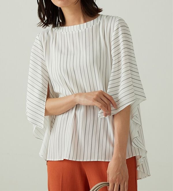 BELLUNA（ベルーナ）の「ＵＶ対策！涼やかケープ風ブラウス（ブラウス）」｜詳細画像