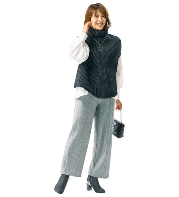 ルフラン（ルフラン）の「【３本組】＜ＦＩＬＡ＞セミワイド杢調すっきりラクするパンツ（セット商品（パンツ））」｜詳細画像