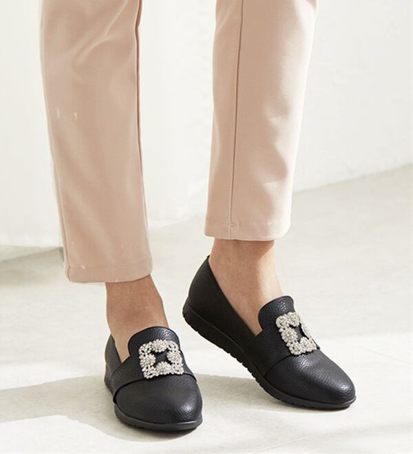 ルフラン（ルフラン）の「ビジューモチーフシューズ（フラットシューズ）」｜詳細画像