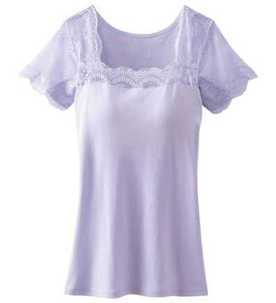 LAVIENNE（ラヴィエンヌ）の「＜さらりラボ＞激汗ゲッターレース・カップ付インナー（ブラトップ・カップ付きインナー）」