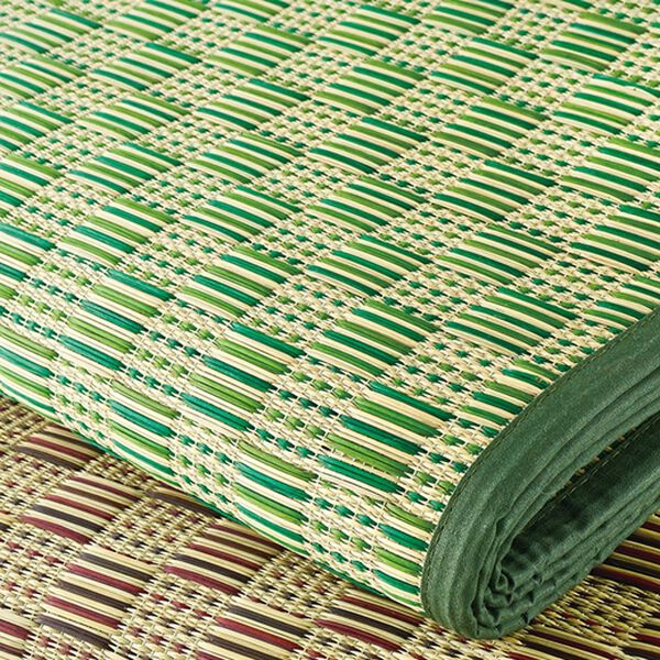 「小さな格子柄がきれいな上敷（い草ラグ）」｜詳細画像