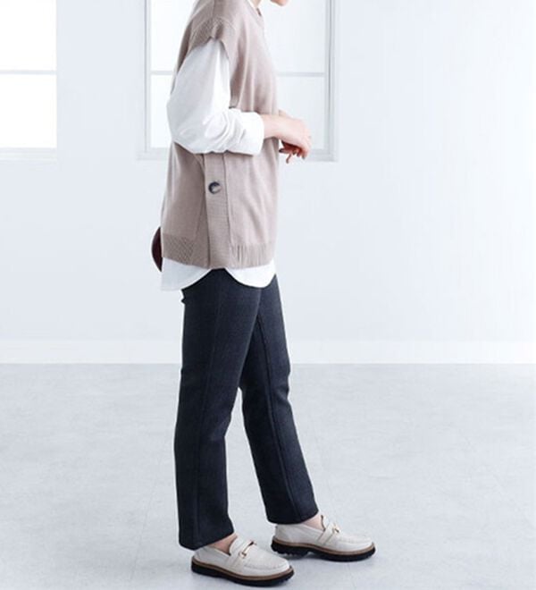 BELLUNA（ベルーナ）の「なめらかボンディング美脚ストレートパンツ（フルレングスパンツ）」｜詳細画像