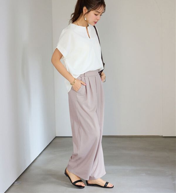 alotta（アロッタ）の「ジップ使いセットアップ（ブラウススーツ）」｜詳細画像