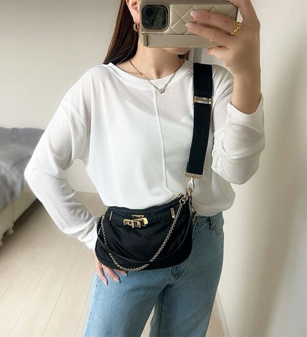 GeeRA（ジーラ）の「着回し自在！スラブシアートップス（カットソー）」｜詳細画像