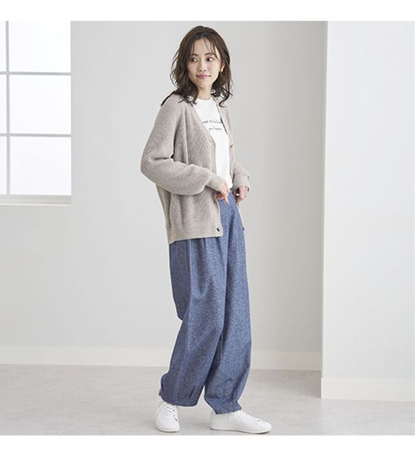 BELLUNA（ベルーナ）の「綿１００％ゆったりパンツ（フルレングスパンツ）」｜詳細画像