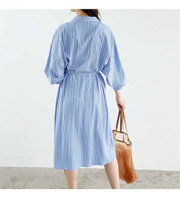 GeeRA（ジーラ）の「ミディ丈シャツワンピース（シャツワンピース）」｜詳細画像