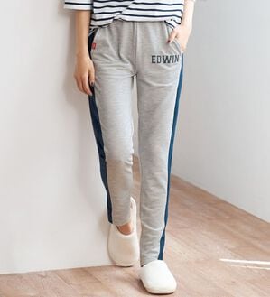 BELLUNA（ベルーナ）の「＜ＥＤＷＩＮ＞ミニ裏毛ラインパンツ（その他パンツ）」｜詳細画像