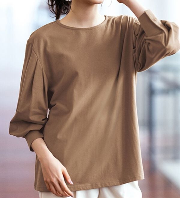 RANAN（ラナン）の「タックスリーブカットソープルオーバー（カットソー）」｜詳細画像