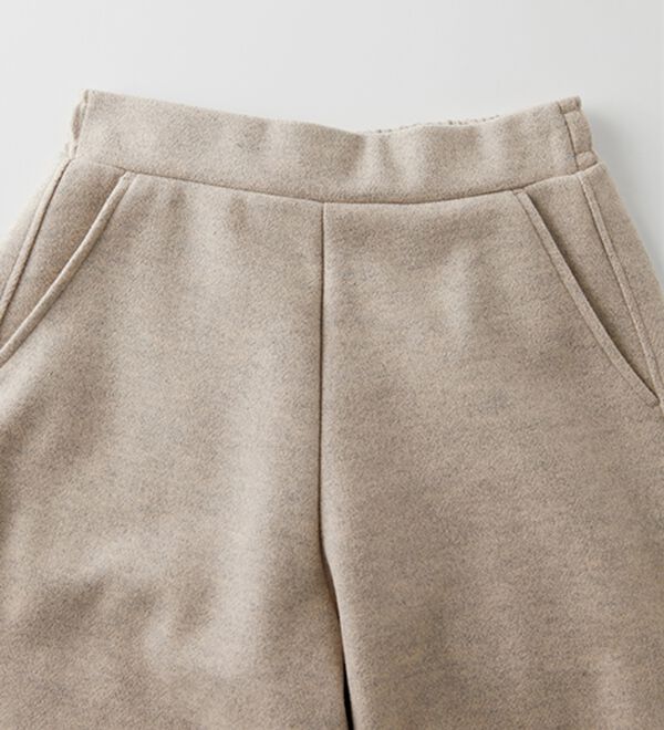 RANAN（ラナン）の「フェイクウールバレルレッグカーブパンツ（フルレングスパンツ）」｜詳細画像