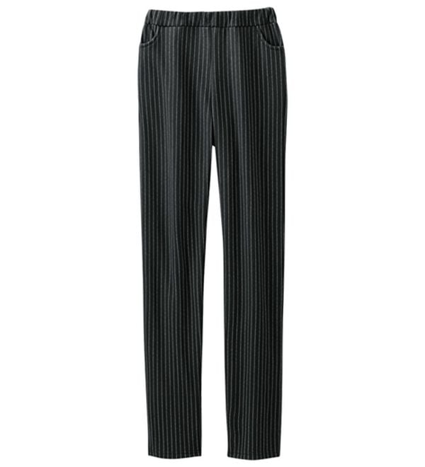 LAVIENNE（ラヴィエンヌ）の「綿混の裏シャギーレギンスパンツ（その他パンツ）」｜ピンストライプ