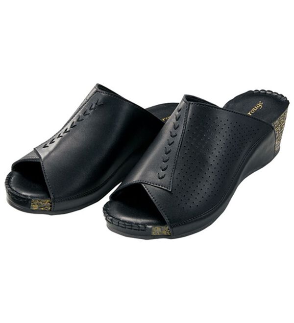 BELLUNA（ベルーナ）の「牛革柔らかフットベットウェッジサンダル（サンダル・ミュール）」｜詳細画像