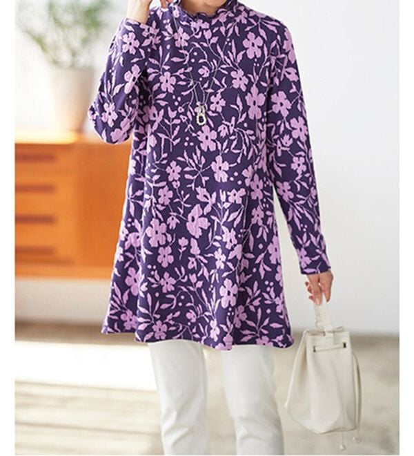 BELLUNA（ベルーナ）の「華やかふくれジャカードチュニック（チュニック）」｜詳細画像