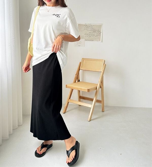 GeeRA（ジーラ）の「セルフカット美脚魅せタイトスカート（ロングスカート）」｜詳細画像