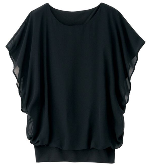 RANAN（ラナン）の「シフォン使いふんわり袖プルオーバー（カットソー）」｜詳細画像