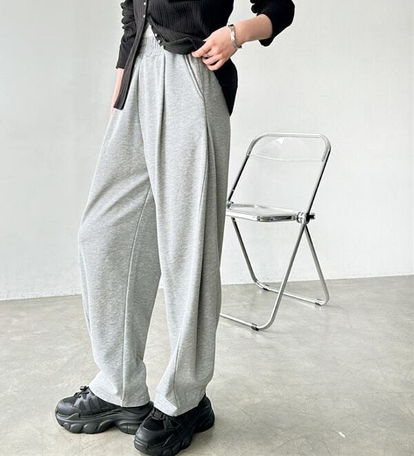 GeeRA（ジーラ）の「サイドタックイージースウェットパンツ（フルレングスパンツ）」｜詳細画像