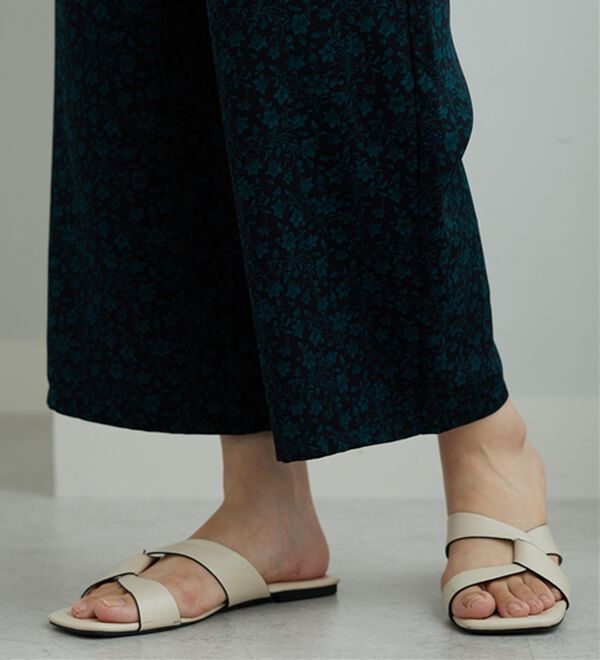 BELLUNA（ベルーナ）の「ヒンヤリ冷感！プリントワイドパンツ（ワイドパンツ・ガウチョ）」｜詳細画像