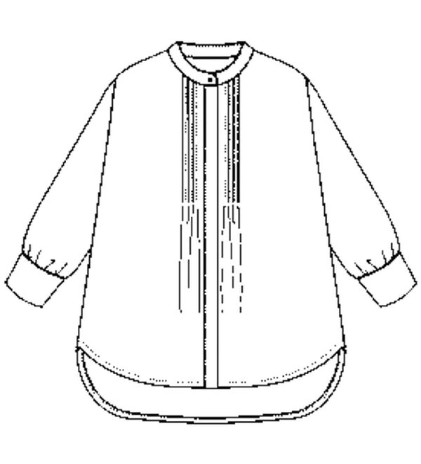 BELLUNA（ベルーナ）の「シンプルコーデに映えるシャドーストライプペイズリー柄ブラウス（チュニック）」｜詳細画像