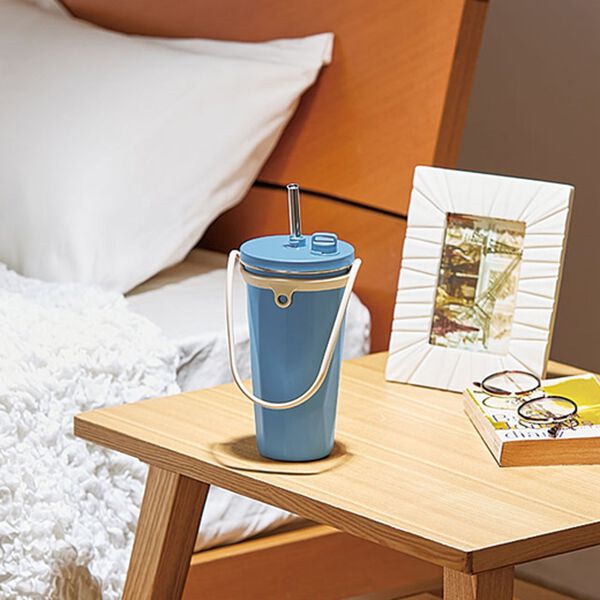 「トート　ストロー付２ｗａｙタンブラー４７０ｍｌ　２色組（その他キッチン用品）」｜詳細画像