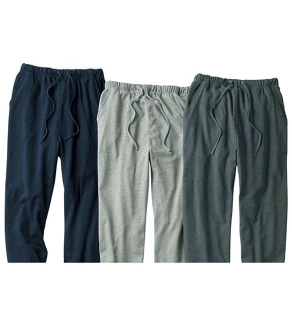 「【３本組】肌に優しい綿１００％なめらかスムースパンツ（メンズルームウェア）」｜3本組