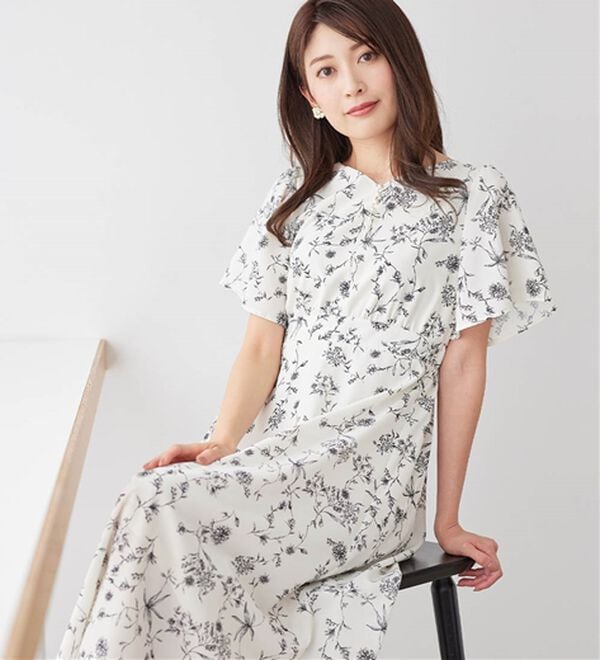 alotta（アロッタ）の「【お客様企画】欲しいが詰まったひんやり花柄ワンピース（プリントワンピース）」｜詳細画像