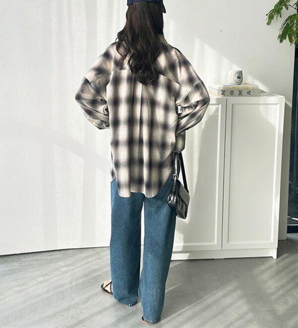 GeeRA（ジーラ）の「アソート柄オーバーサイズシャツ（シャツ）」｜詳細画像