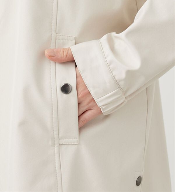 BELLUNA（ベルーナ）の「はっ水加工ボンディング素材ロング丈パーカー（ハーフコート）」｜詳細画像