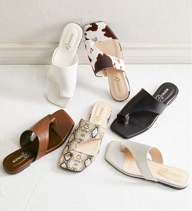 RANAN（ラナン）の「アシメトングサンダル（サンダル・ミュール）」