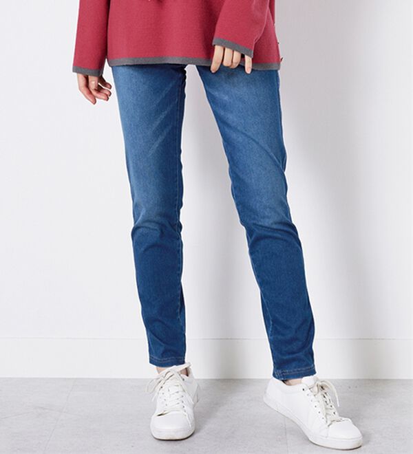 BELLUNA（ベルーナ）の「美ストレッチ素材レギンスパンツ（スパッツ・レギンス）」｜デニムブルー2