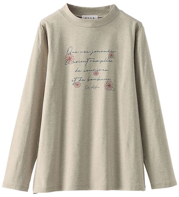 BELLUNA（ベルーナ）の「＜ＥＬＬＥ　Ａｃｔｉｖｅ＞綿タッチ裏起毛プルオーバー（カットソー）」｜詳細画像