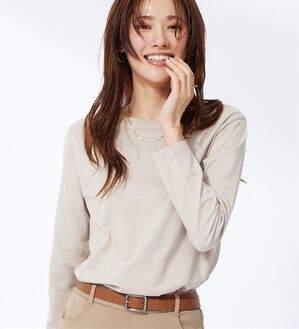 BELLUNA（ベルーナ）の「綿１００％大人顔サマ見えプルオーバー（カットソー）」｜詳細画像