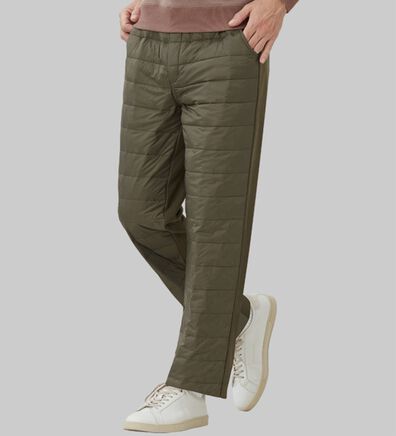 「＜コムルヴァン・オム＞すっきり暖かダウンパンツ（メンズフルレングスパンツ）」