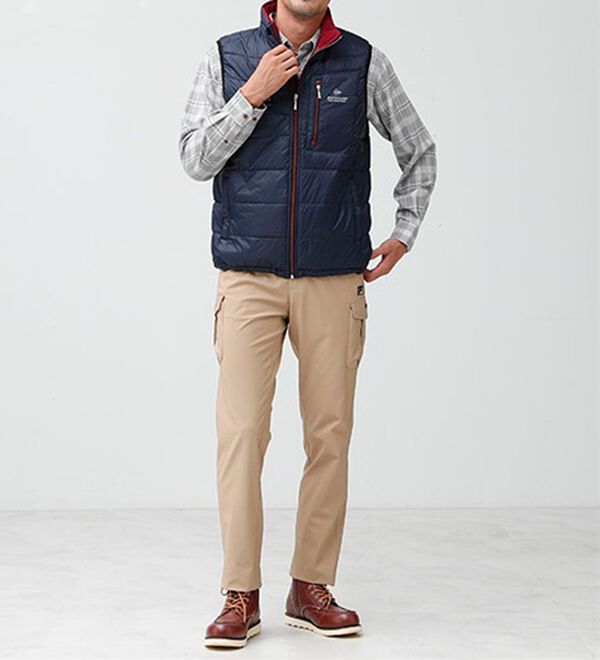 「＜ダンロップ・モータースポーツ＞秒・暖（すぐにあったか）ヒーター付ベスト（メンズベスト）」｜詳細画像