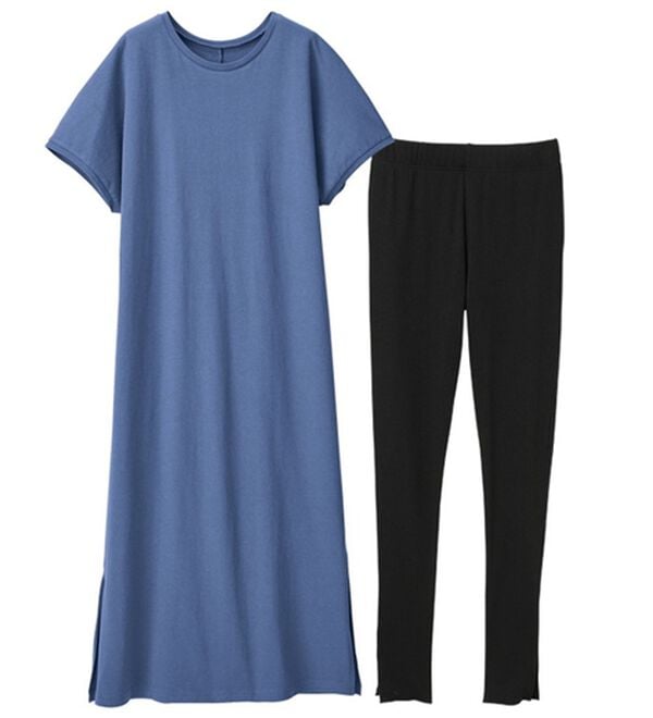 RANAN（ラナン）の「【レギンス付】＜ＢＣ＞綿１００％ひんやりワンピース（その他ワンピース）」｜詳細画像