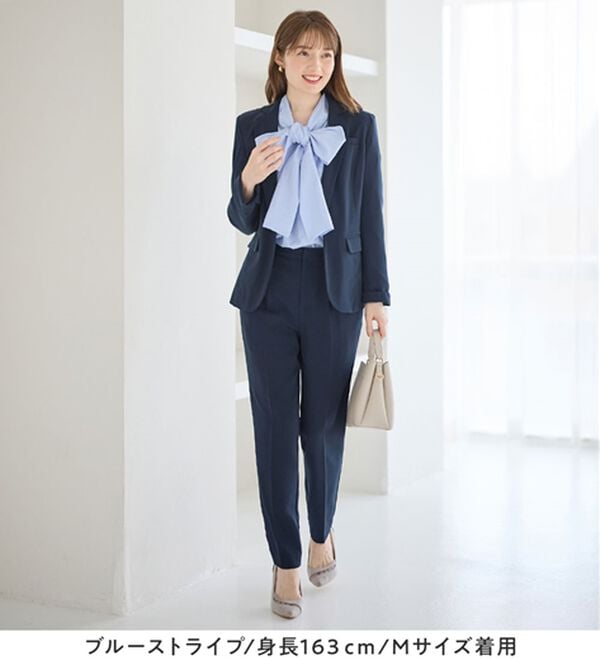 alotta（アロッタ）の「前後２ＷＡＹボウタイデザインシャツブラウス（ブラウス）」｜詳細画像