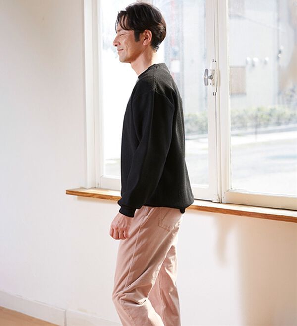 「＜アーノルド　パーマー＞立体編みレイヤードセーター（メンズニット・セーター）」｜詳細画像