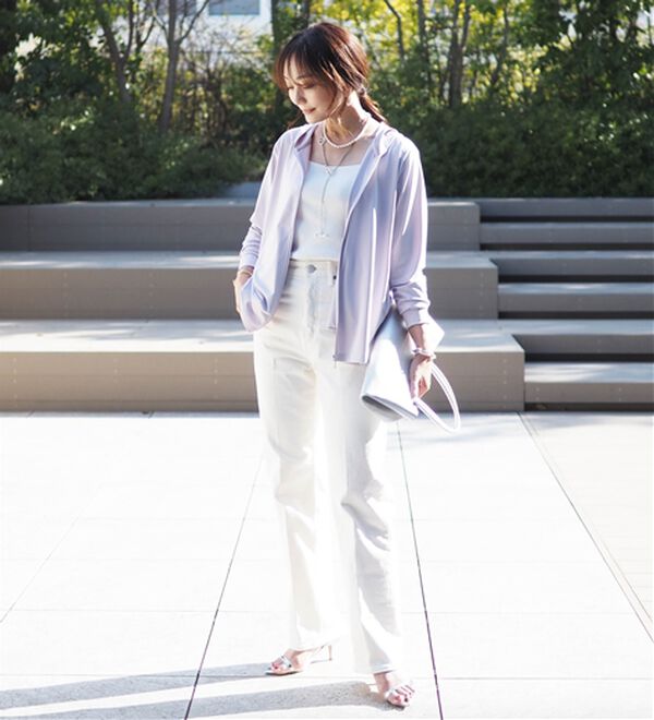 BELLUNA（ベルーナ）の「ヒンヤリ＆ＵＶ対策軽量パーカー（その他ジャケット）」｜詳細画像