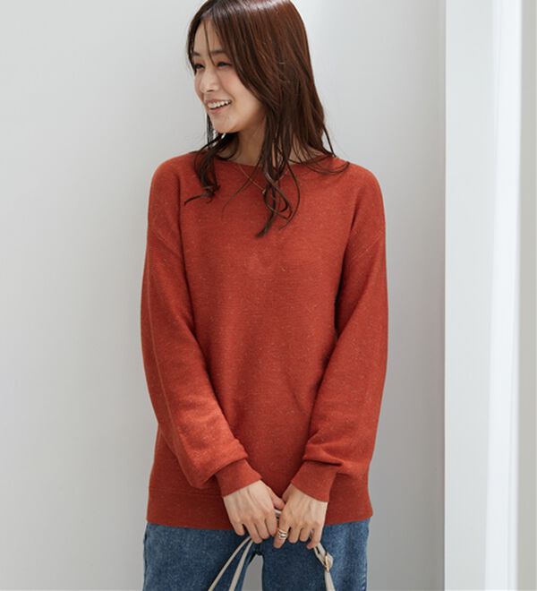 BELLUNA（ベルーナ）の「ラメ調もちもちニットプルオーバー（ニット・セーター）」｜詳細画像