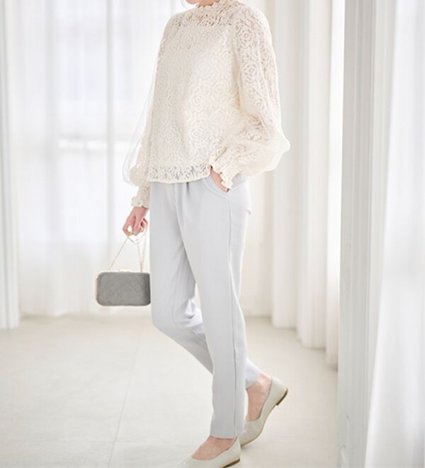 RANAN（ラナン）の「【選べる股下】美脚シルエットタックパンツ（フルレングスパンツ）」｜詳細画像