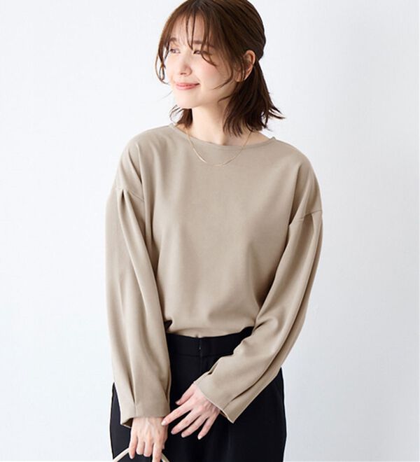 Viola e Viola（ヴィオラ エ ヴィオラ）の「【４つの機能付】楽キレイ袖タックブラウス（ブラウス）」｜詳細画像