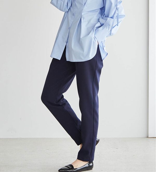 RANAN（ラナン）の「あったか！裏起毛美脚シルエットタックパンツ（フルレングスパンツ）」｜詳細画像