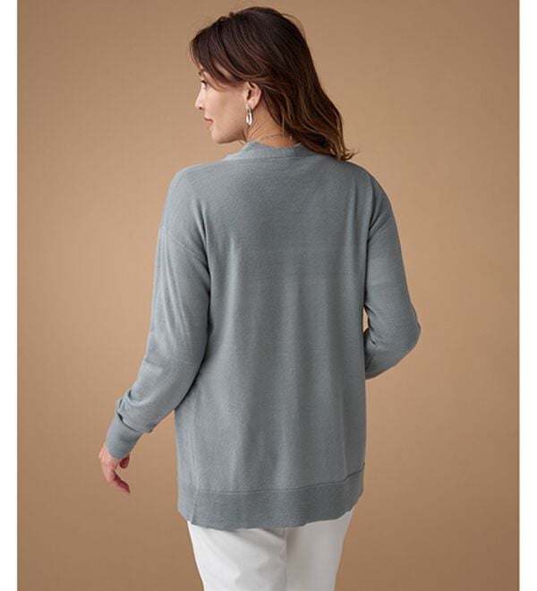 BELLUNA（ベルーナ）の「メリノウール１００％Ｖネックカーディガン（ニットカーディガン）」｜詳細画像