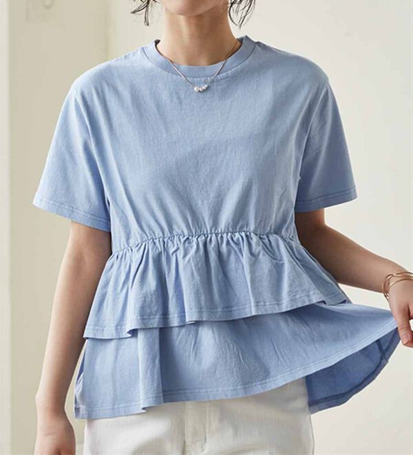 RANAN（ラナン）の「ピグメントフリルトップス（カットソー）」｜詳細画像