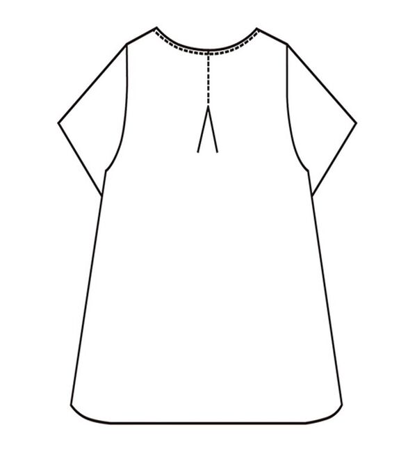 BELLUNA（ベルーナ）の「配色レース使いカットソーチュニック（チュニック）」｜詳細画像