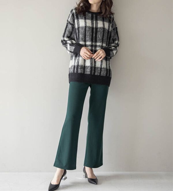 RANAN（ラナン）の「裏起毛！セミワイドパンツ（ワイドパンツ・ガウチョ）」｜詳細画像