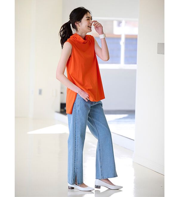 RANAN（ラナン）の「スリーブレスハイネックプルオーバー（カットソー）」｜詳細画像