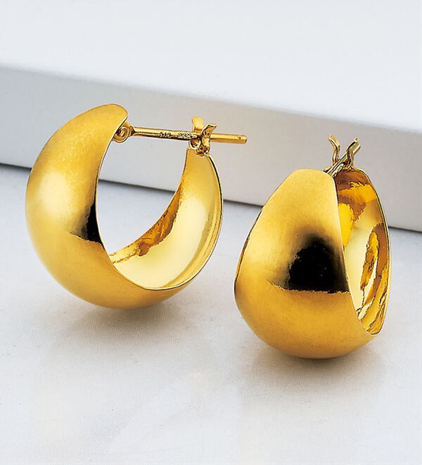 BELLUNA（ベルーナ）の「１８金ポスト仕様ボリュームフープピアス（イヤリング・ピアス）」｜詳細画像